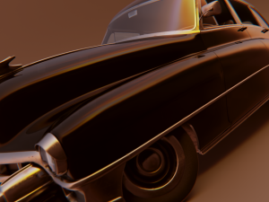 cartoon car cadillac 75 3Dモデル