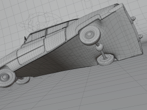 cartoon car cadillac 75 3Dモデル