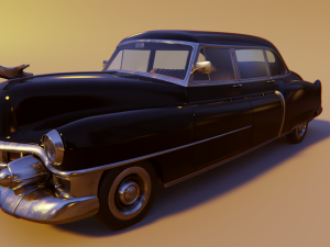 cartoon car cadillac 75 3Dモデル