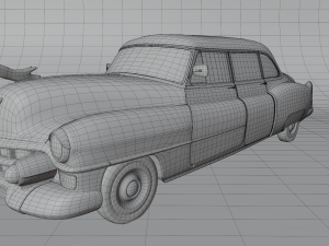 cartoon car cadillac 75 3Dモデル