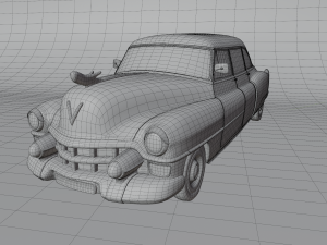 cartoon car cadillac 75 3Dモデル
