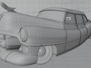 cartoon car cadillac 75 3Dモデル