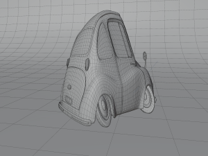 carton car subaru 360 1958 3D Model