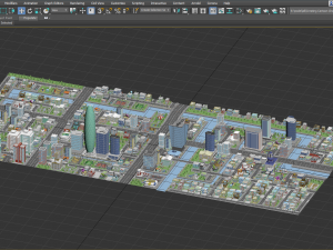 tile pack city 3d low poly 3D Model