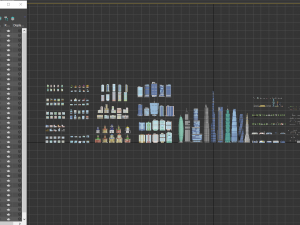 tile pack city 3d low poly 3D Model
