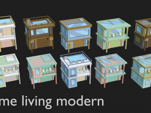 tile pack city 3d low poly 3D Model