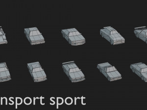 tile pack city 3d low poly 3D Model