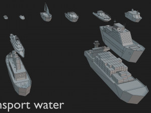 tile pack city 3d low poly 3D Model