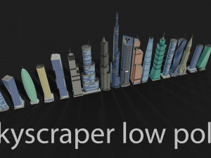 tile pack city 3d low poly 3D Model