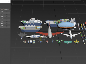 transport low poly 3D 模型