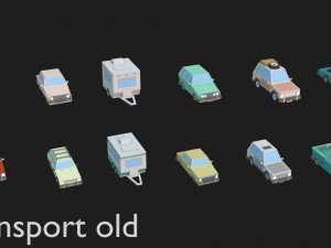 transport low poly 3D 模型