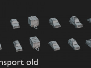 transport low poly 3D 模型