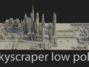 skyscraper low poly 3D Model