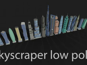skyscraper low poly 3D Model