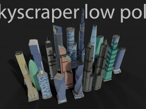 skyscraper low poly 3D Model