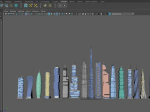skyscraper low poly 3D Model