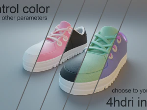 cartoon sneakers 3D Model