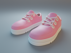 cartoon sneakers 3D Modell