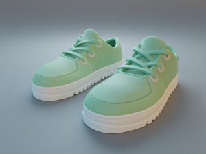 cartoon sneakers 3D Modell