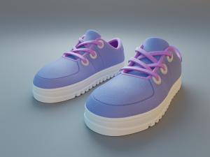 cartoon sneakers 3D Modell
