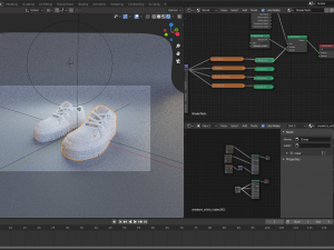 cartoon sneakers 3D Modell