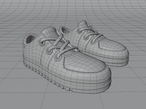 cartoon sneakers 3D Modell