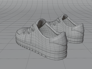 cartoon sneakers 3D Modell