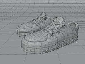 cartoon sneakers 3D Modell
