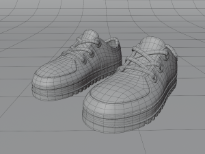 cartoon sneakers 3D Modell