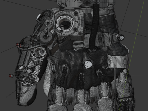 hand mechanical 01 Model 3D