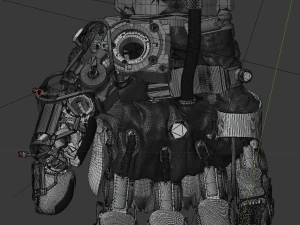 m&eacute;canique &agrave; main 01 Modèle 3D