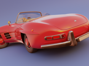 mercedes-benz 300 sl 1957 3D 모델