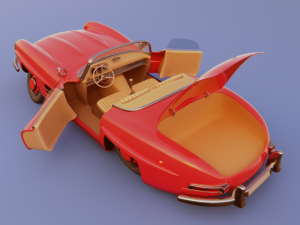 mercedes-benz 300 sl 1957 3D 모델