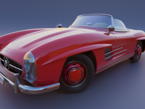 mercedes-benz 300 sl 1957 3D 모델
