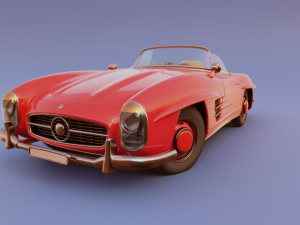 mercedes-benz 300 sl 1957 3D 모델
