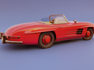 mercedes-benz 300 sl 1957 3D 모델