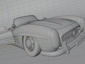 mercedes-benz 300 sl 1957 3D 모델