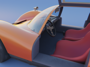 cartoon car porsche 906 carrera 6 1966 Modelo 3D