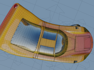 cartoon car porsche 906 carrera 6 1966 Modelo 3D