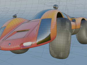 cartoon car porsche 906 carrera 6 1966 Modelo 3D