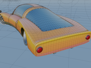 cartoon car porsche 906 carrera 6 1966 Modelo 3D