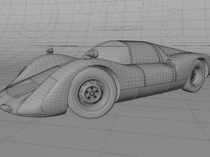 cartoon car porsche 906 carrera 6 1966 Modelo 3D