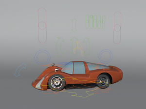 cartoon car porsche 906 carrera 6 1966 Modelo 3D