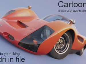 cartoon car porsche 906 carrera 6 1966 3D 모델