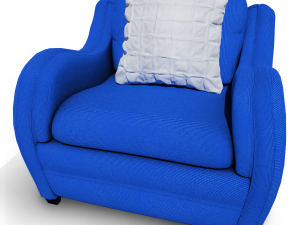 hipo one seater sofa Model 3D