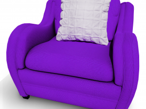 hipo one seater sofa Model 3D