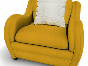 hipo one seater sofa Model 3D