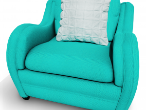 hipo one seater sofa Model 3D