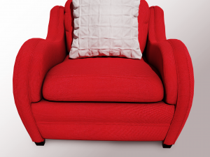 hipo one seater sofa Model 3D