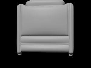 hipo one seater sofa Model 3D